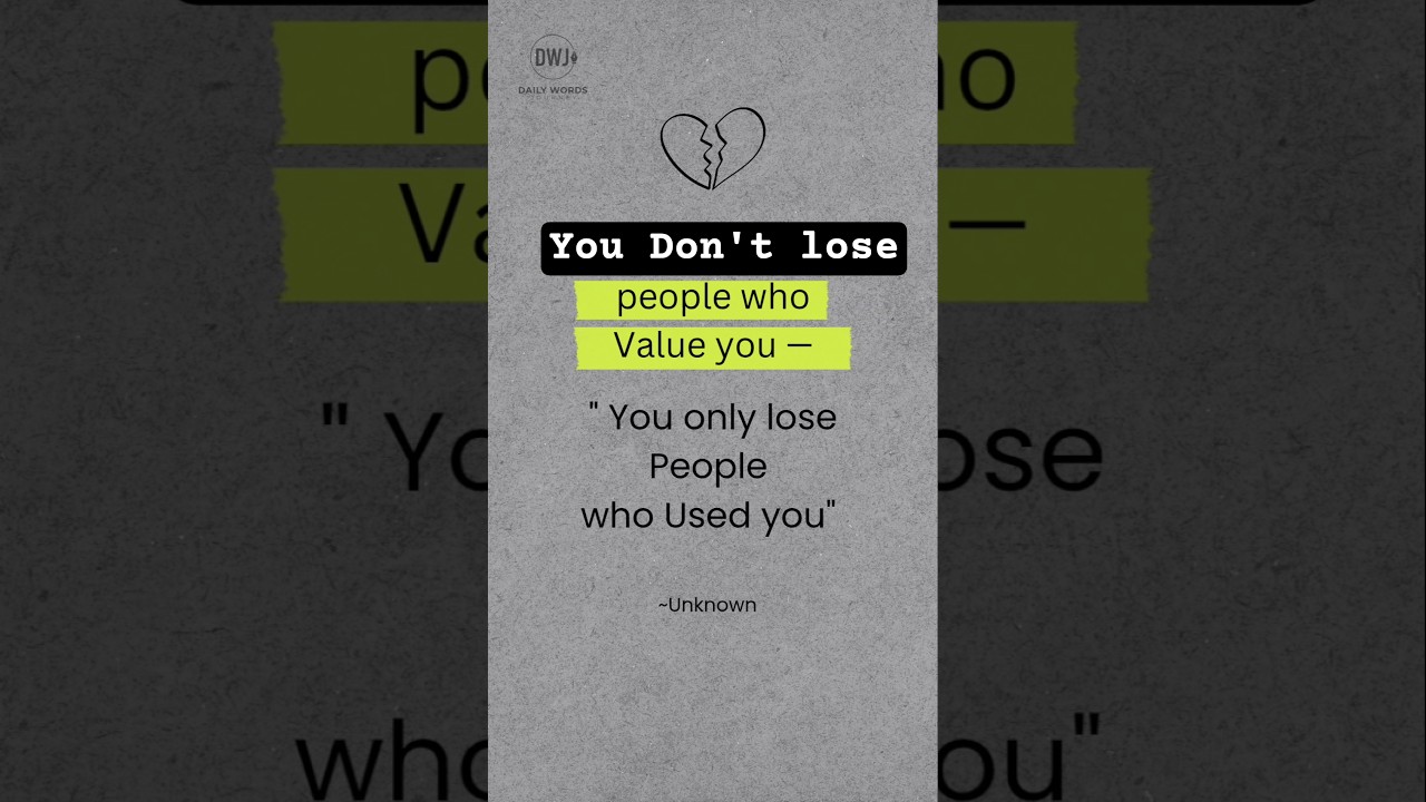 People who value you 