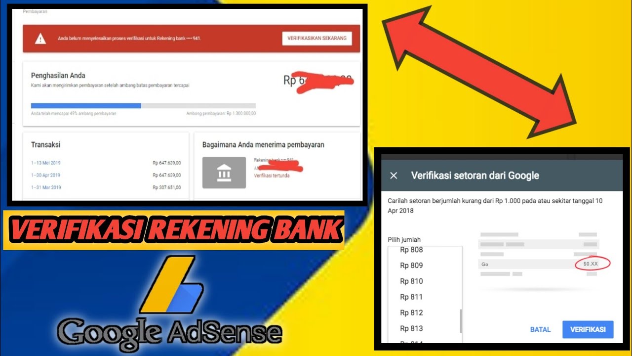 Proses Verifikasi Rekening Bank Adsense: Panduan Lengkap untuk Penerima Pembayaran