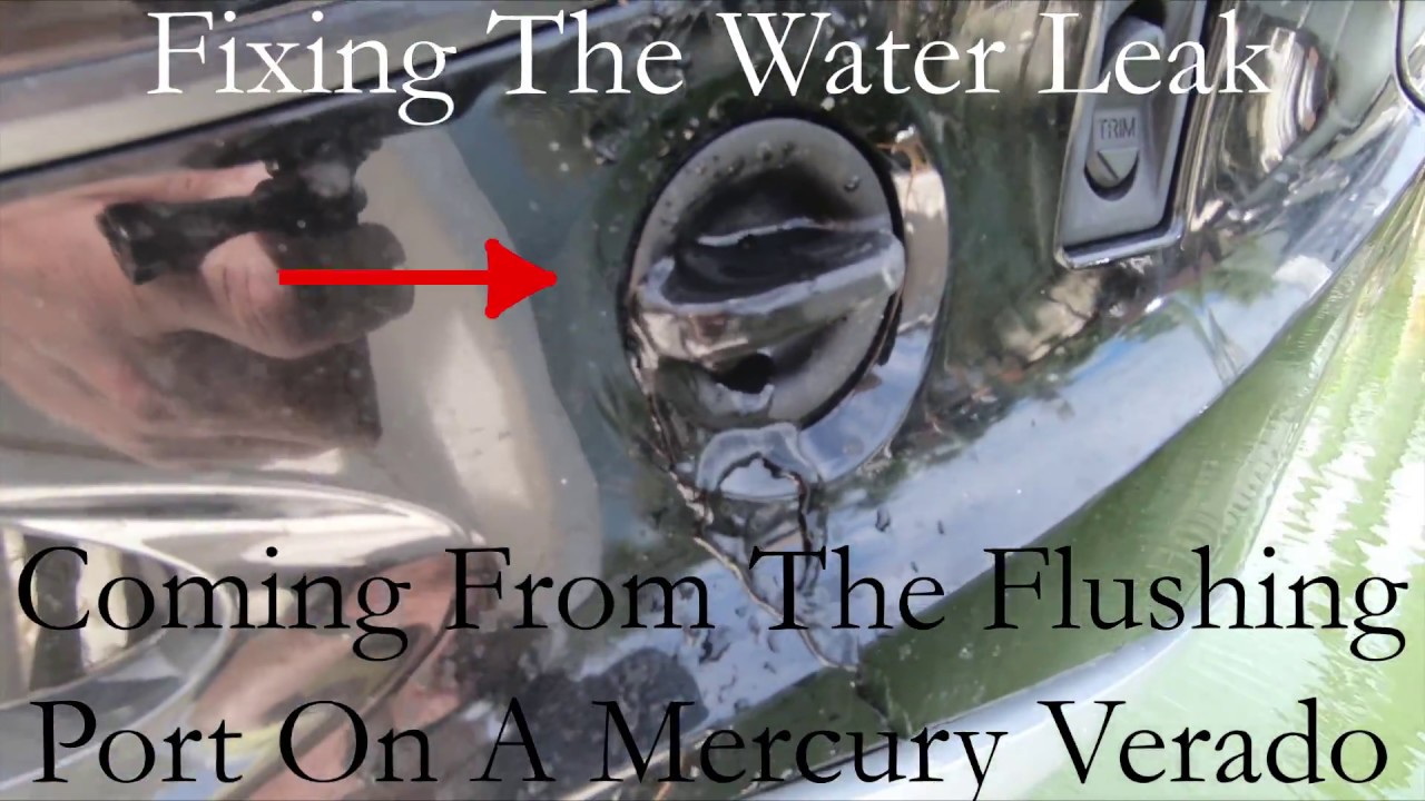 Stopping the water leak coming out of Mercury Verado Flush Port ...