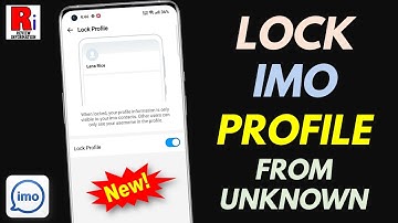 How to Lock Imo Profile from Unknown Person (New Update)