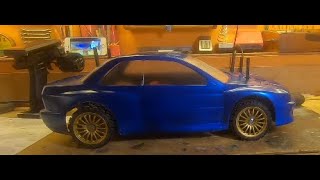 Subaru Impreza  RC Tamiya 1/10 part 7 radio and body mount
