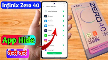 how to hide app in infinix zero 40, infinix zero 40 app hide kaise kare