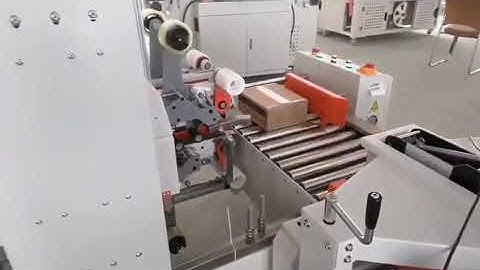 Box top edge taping machine