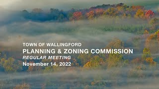Planning & Zoning Commission - Regular Meeting - November 14, 2022