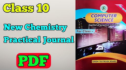 New computer practical journal pdf class 10 | New computer experiment journal PDF matric Sindh board