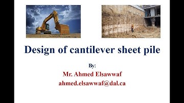 Design of cantilever sheet pile