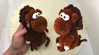 🐎 Лошадка вязаная крючком - Horse crochet / Мастер Класс