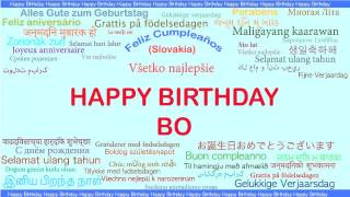 Bo   Languages Idiomas - Happy Birthday