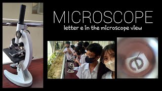 microscope | Small letter e when in microscope