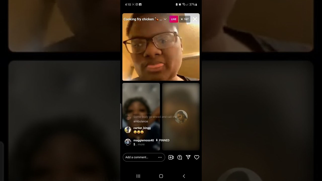 Maggiemoss40 on live cooking spoiled chicken and eating cereal and water 😂