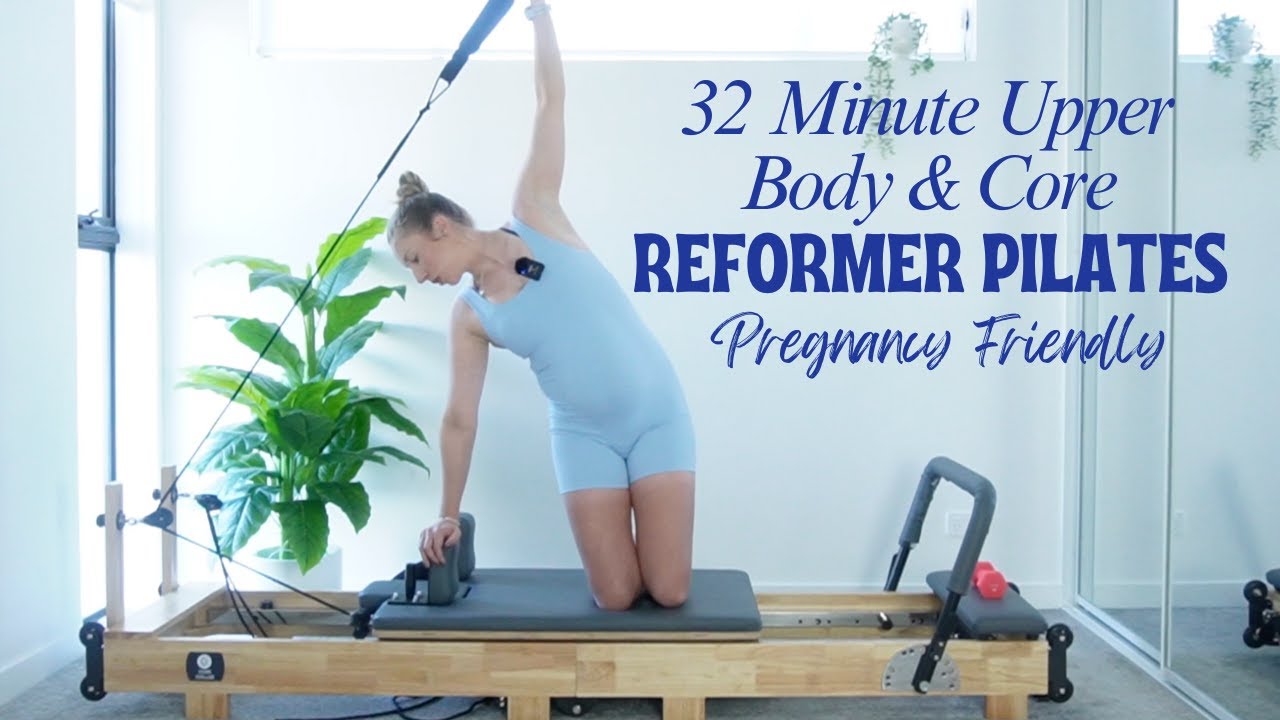 ПИЛАТЕС ДЛЯ ВЕРХНЕЙ ЧАСТИ ТЕЛА И КОРА НА РЕФОРМЕРЕ | 32 минуты | Подходит для беременных | С гант...