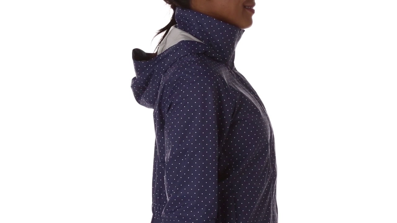 north face jacket polka dots