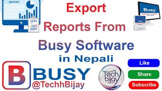 How to Export Reports from Busy to Excel & PDF in 2 Minutes