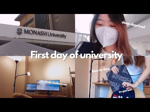 First day of in-person at Monash University