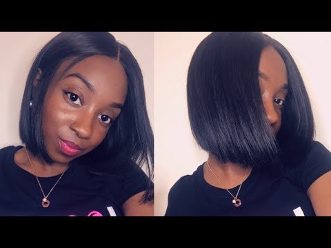 Quickweave With Closure Blunt Bob Youtube