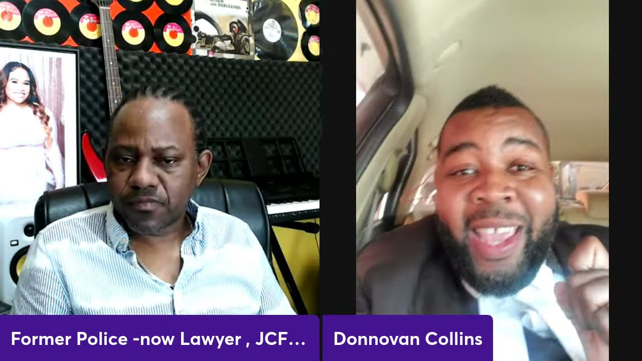 Former Police -now Lawyer ,Donavan Collins -talking about   JCF illegal detention of his client.