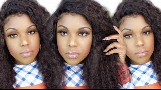 💣 26 inch Mongolian Water Wave 13* 4 Lace Front wig   vivibabi hair
