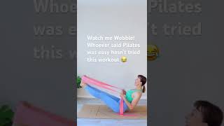 Watch me Wobble! Pilates can always challenge you! #girlwiththepilatesmat #pilatesstrong