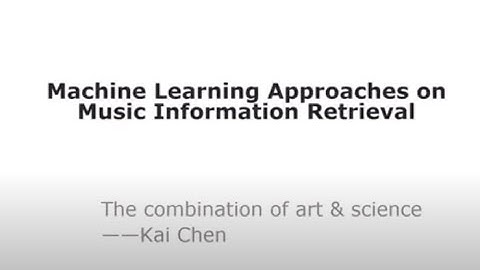 T-1 Machine Learning Approaches on Music Information Retrieval