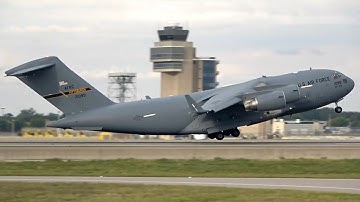 USAF C17 CRAZY Short Takeoff Roll | MSP
