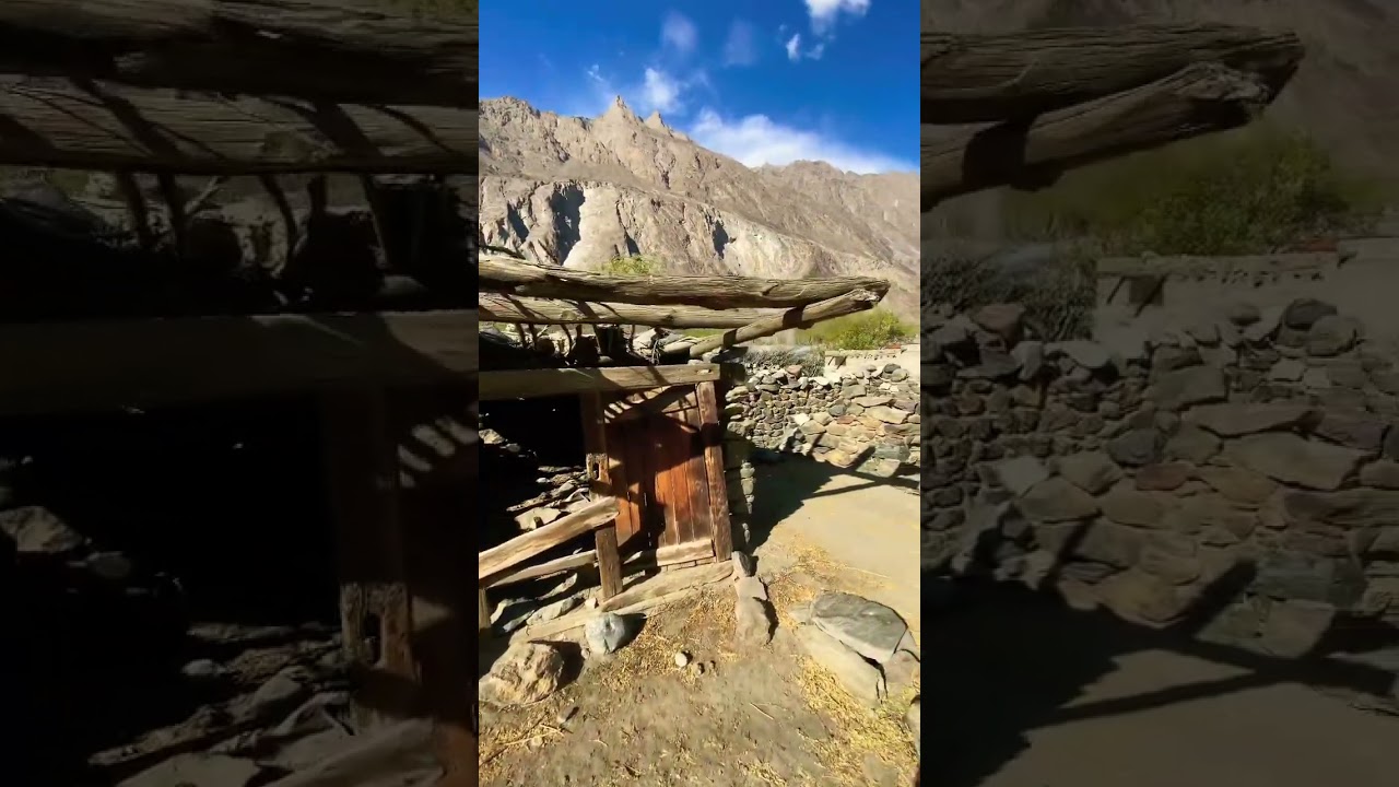 Oldest wooden house in old village in north Pakistan 
