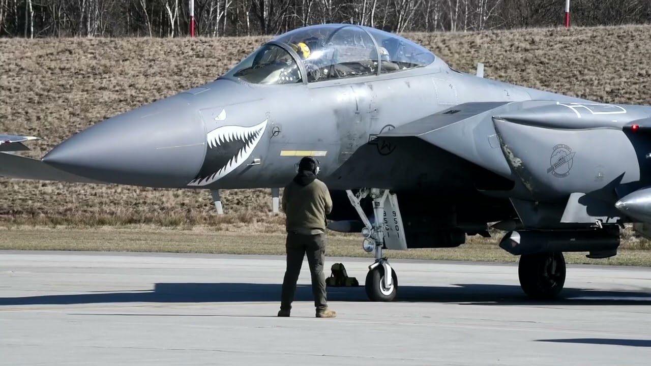 USAF F-15E Strike Eagles deployed in Poland