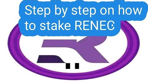how to stake RENEC #stake #RENEC #Remitano