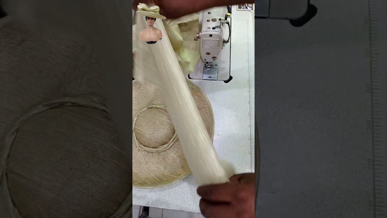 how to cover up a hat fascinator with fabric 2