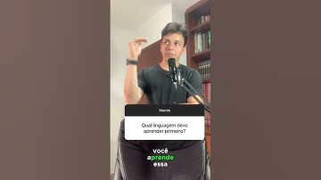 Qual linguagem devo aprender primeiro? #python #programação #programador
