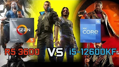 AMD Ryzen 5 3600 vs Intel Core i5-12600KF (Tested on 8 Games at 1440p) with RTX 3070 OC