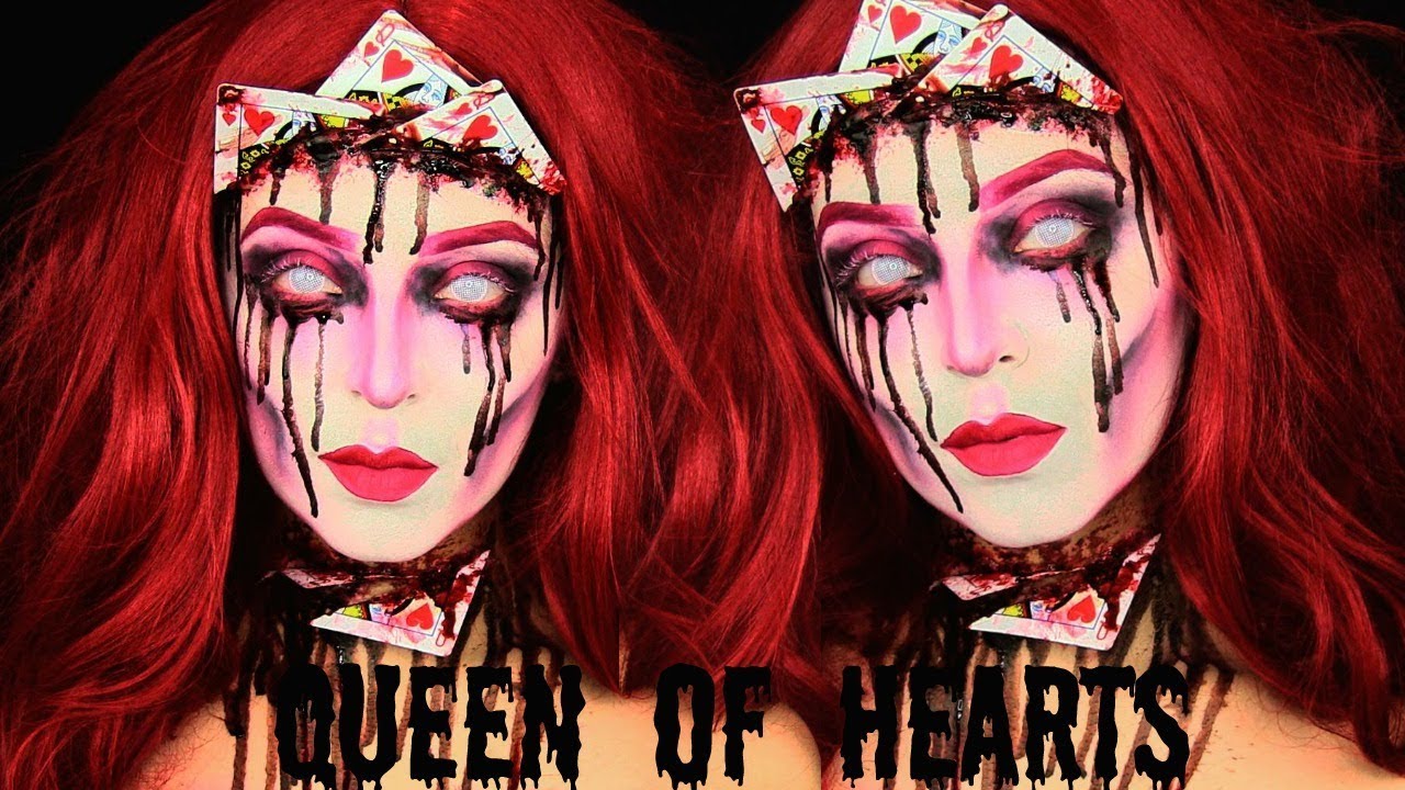 Queen Of Hearts SFX Halloween Makeup Tutorial YouTube