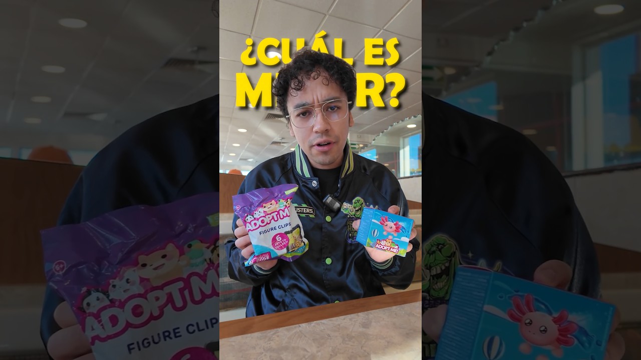 Juguete de McDonald's Adopt me VS Llavero Sorpresa 🐶 #adoptme #roblox #mcdonalds
