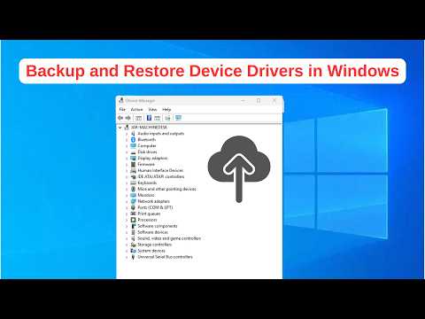 Backup and Restore Windows Installed Drivers (Without Internet)