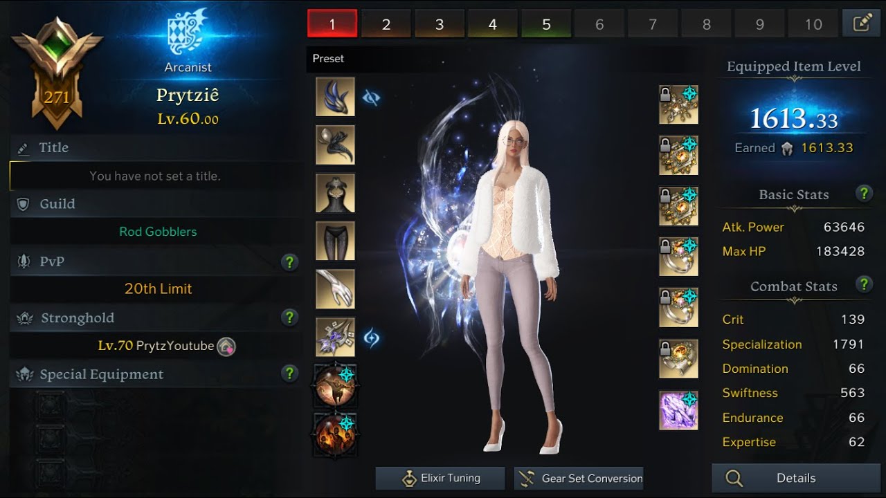[Lost Ark] 1613 Stream Arcana - 3.5 man Thaemine Gate 3 (no elixir set)