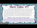Main Idea and Narrative vs. Expository Quiz