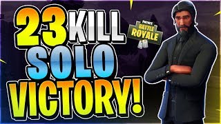 23 KILL SOLO VICTORY! SOLO WORLD RECORD ATTEMPT #1 (Fortnite Battle Royale)