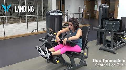 Equipment Demo - Seated Leg Curl Machine