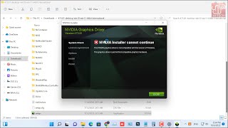 كيفية إصلاح أخطاء برنامج تثبيت NVIDIA (غير متوافق ولا يمكن العثور على رسومات متوافقة).