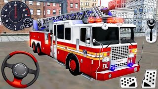 Truck Pemadam Kebakaran Panjang Padamkan Api Besar Kota - Mobil Balap Simulator Android Gameplay