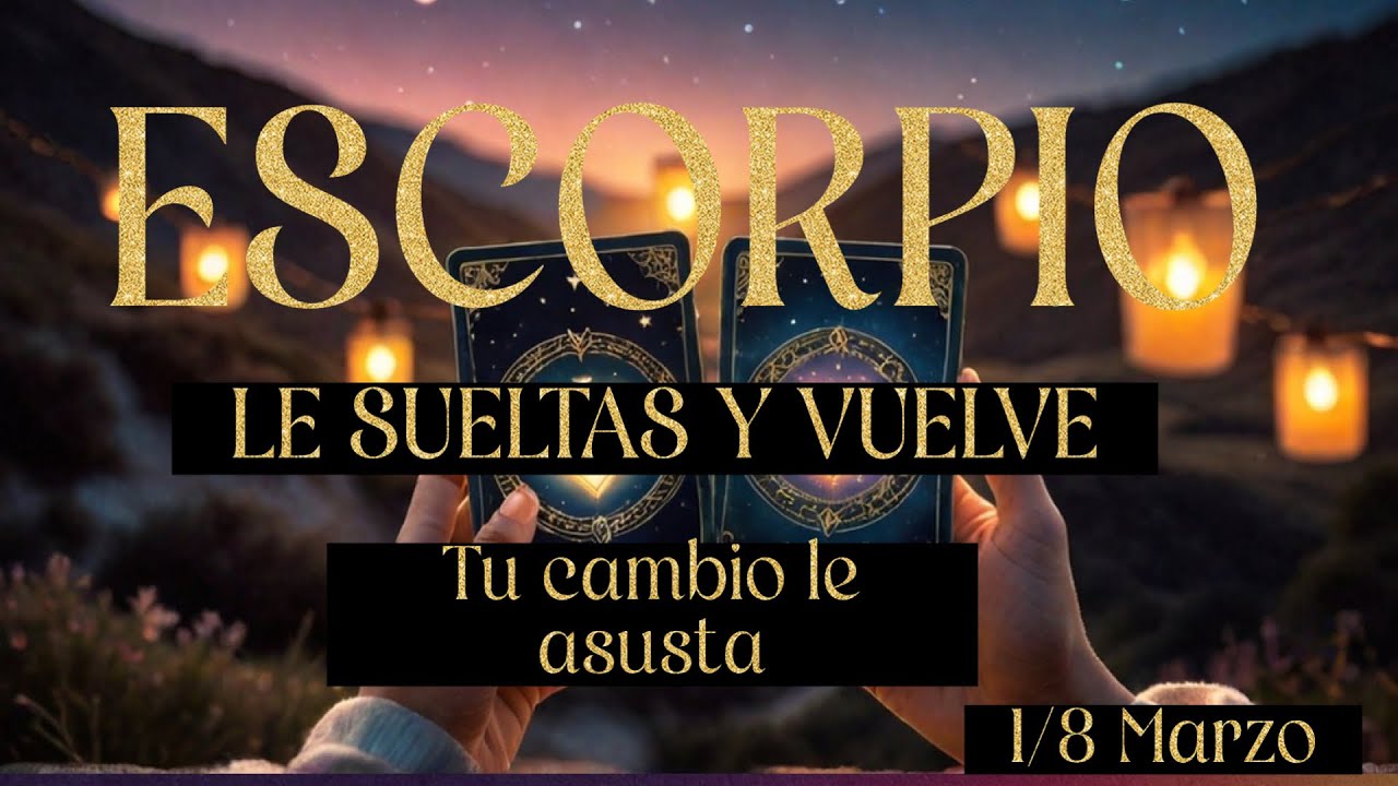 Escorpio ♏ Ahora que decides soltar… viene a tu puerta😱💥