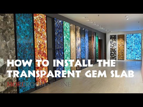 How to set up LED Strips from Translucent Gemstone Wall Panel