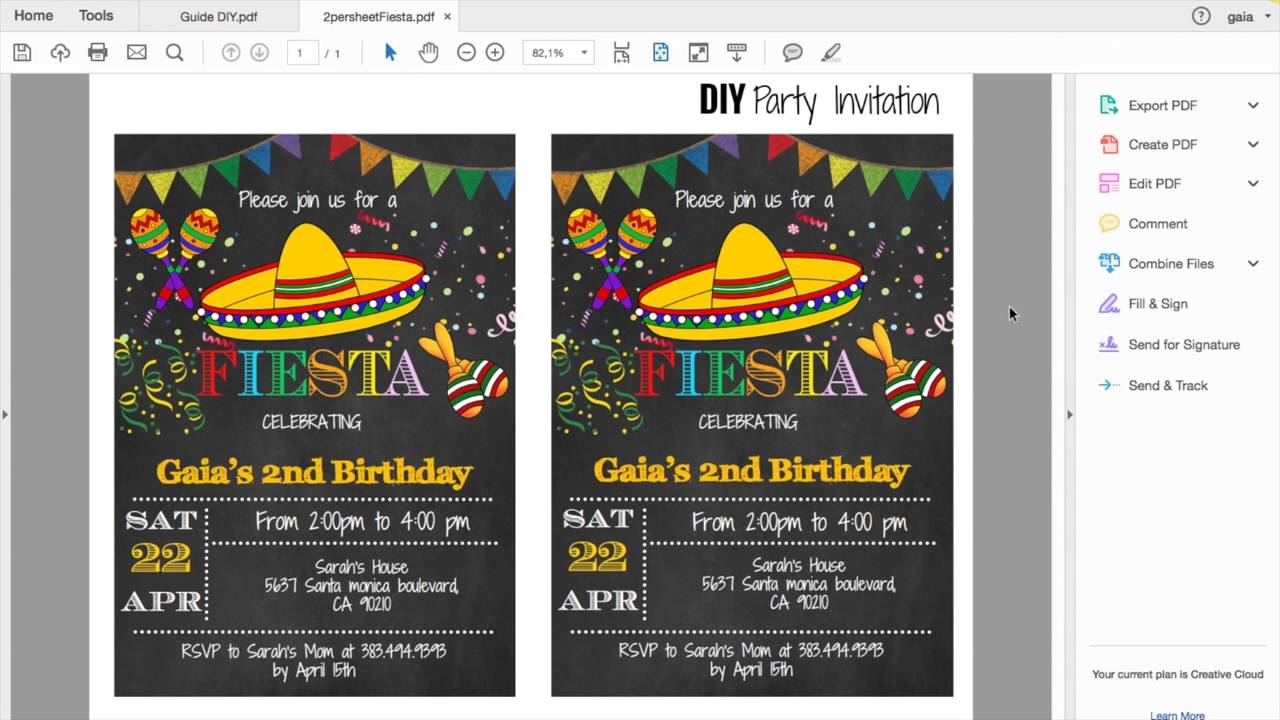 DIY Party Invitation - Instant Download Party Printables