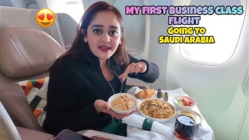 WOW! My lifes 1st Business Class Flight to Saudi Arabia with Famlily