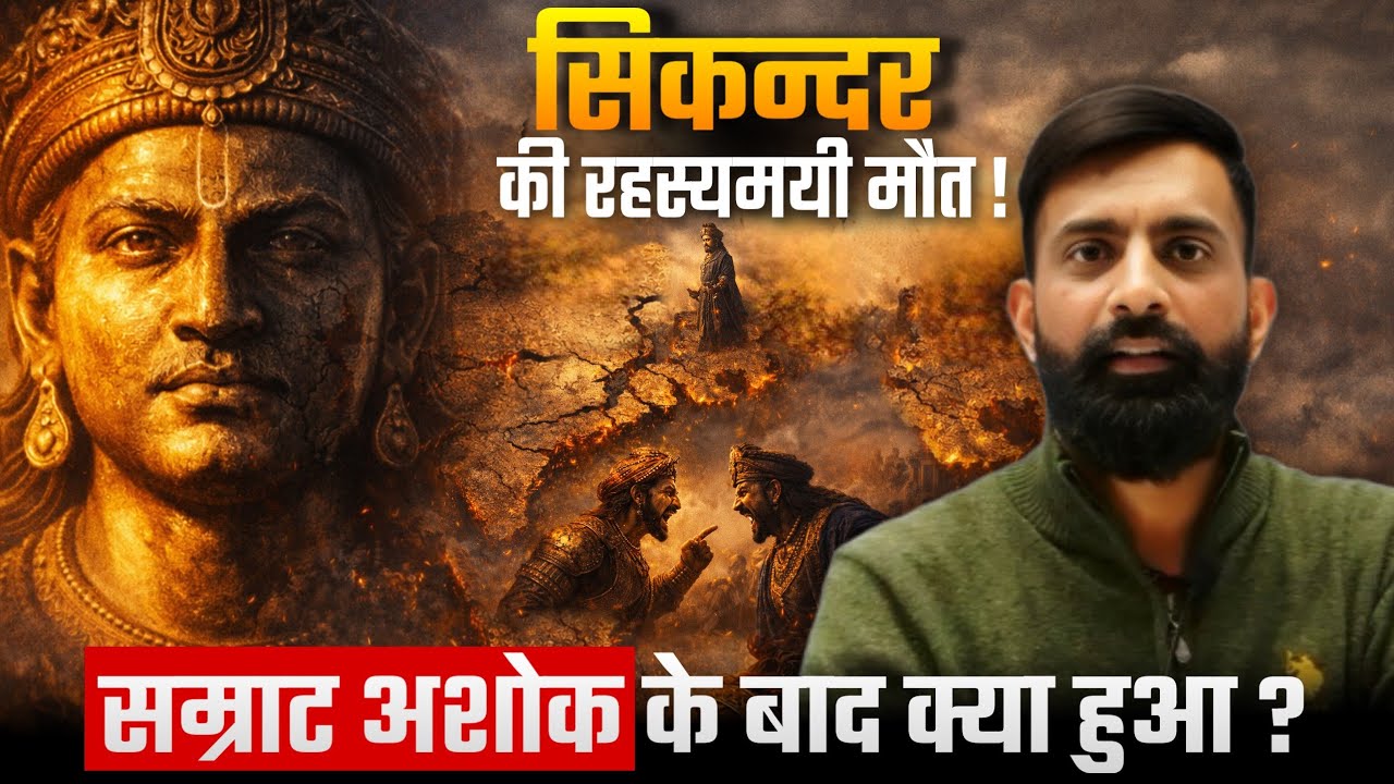 सम्राट अशोक के बाद का भारत | पुष्यमित्र शुंग का खौफ | सिकंदर की मौत का रहस्य, Rajveer sir