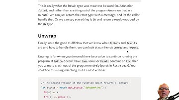 11 RUST why do we need to unwrap