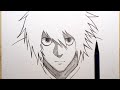 How To Draw L From Death Note Easy Step By Step 
