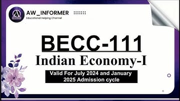 BECC 111 SOLVED ASSIGNMENT 24-25 | BECC 111 SOLVED ASSIGNMENT IN ENGLISH 24-25 | FREE SOLVED ASSI😮😦