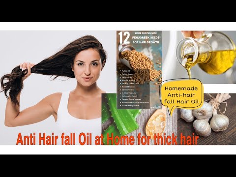 HAIR OIL: HOMEMADE ANTI HAIR-FALL HAIR AT HOME Homemade || Aloevera ...