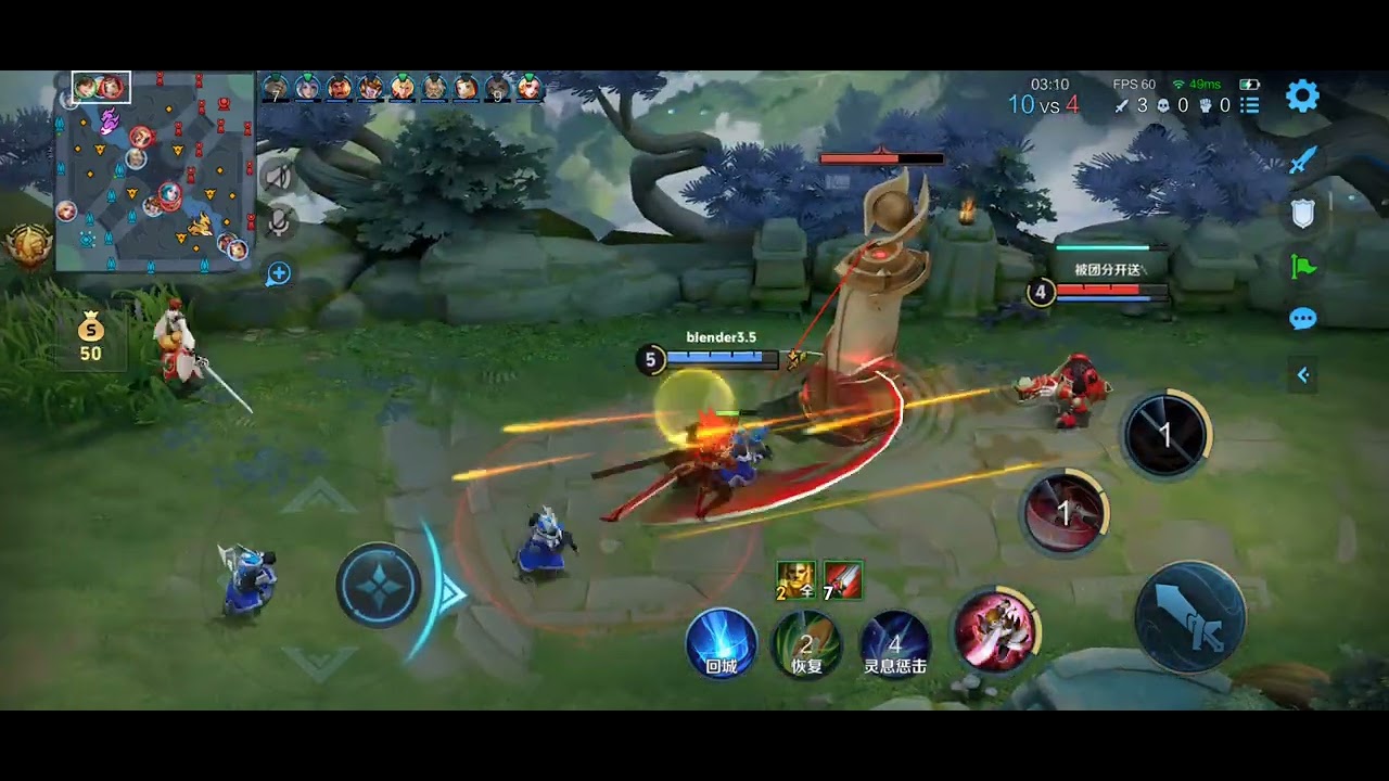 LI BAI IS OP JUNGLE IN 10V10 MODE