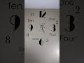 Clock made with adhesive vinyl